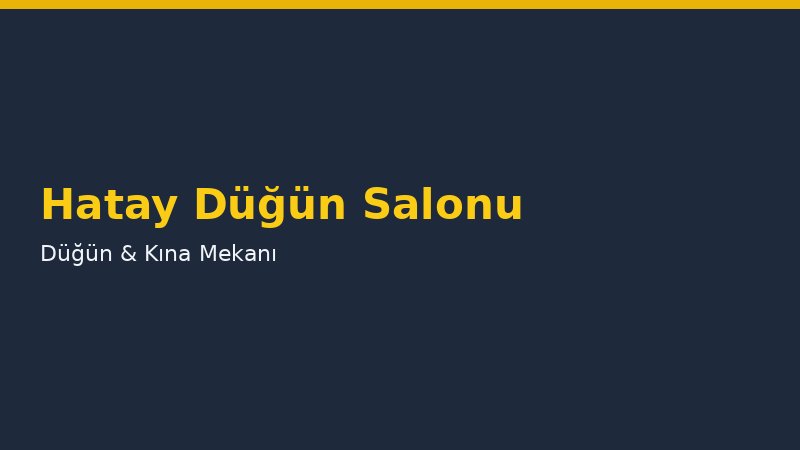 Atlantys - Hatay düğün salonu